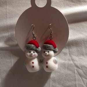Festive Snowman Earings